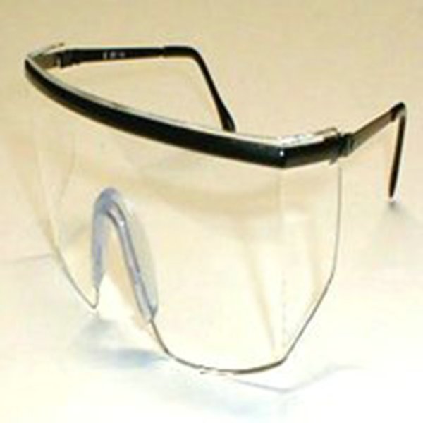 MALIBU,SAFETY-GLASSES BLACK FRAME,CLEAR LENS - Clear Lens